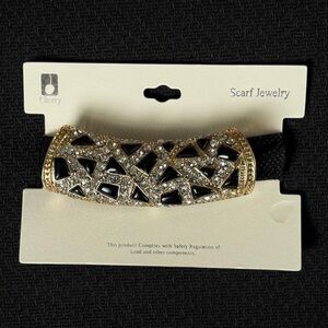 Black and Gold Scarf Ring